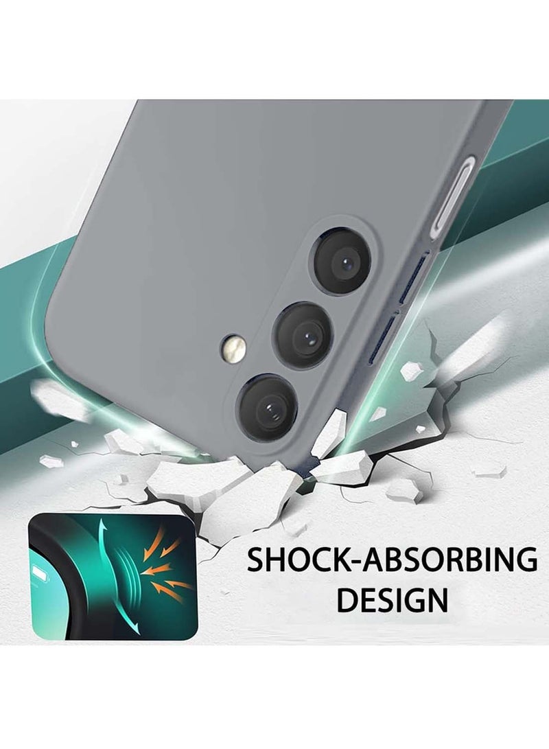 Wtech Samsung Galaxy A16 5G 2024 Premium Liquid Silicone Case Cover - Grey - Image 4