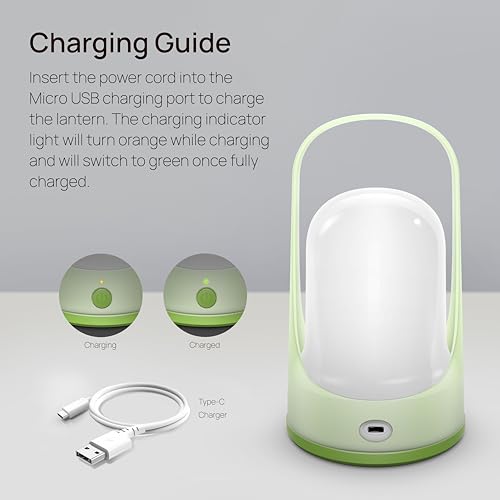 wipro EL3 Rechargable Emergency Lantern with 3 Step Dimming | 360 Degree Light | Pack of 1 | 3600 Mah Battery | Upto 8 Hours Back Up | Type-C | High Quality Diffuser | Transparent Top Holder, White - Image 5