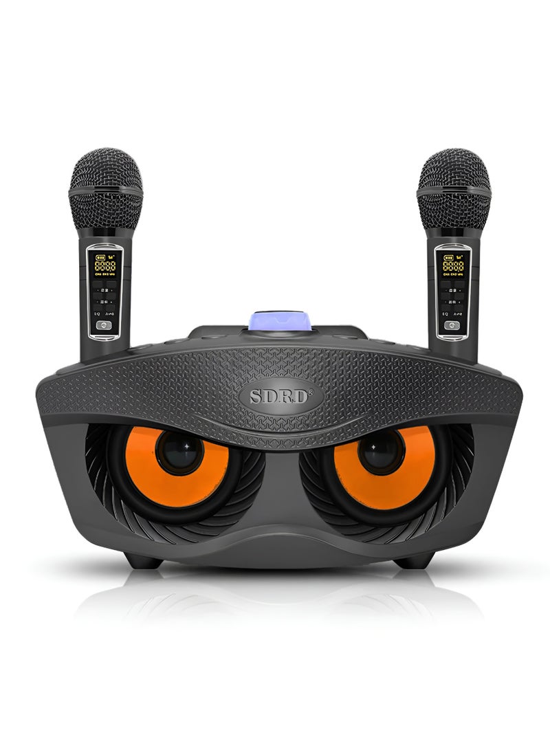 SDRD Wireless Bluetooth Speaker With 2-Piece Mic Rechargeable Portable Speaker - Image 1