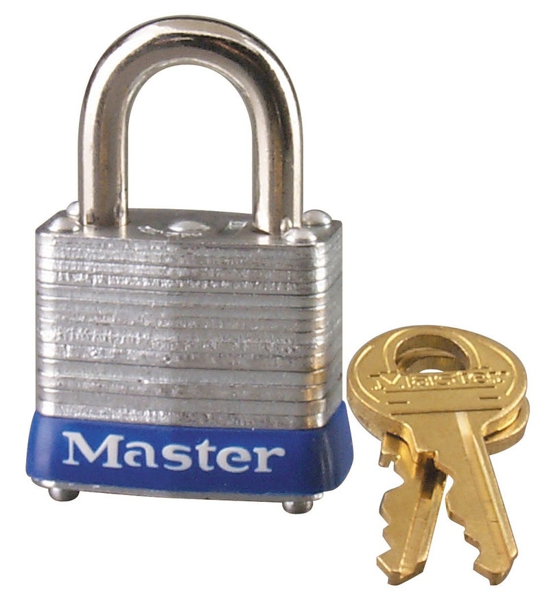 Master Lock, 1-1/8" 7KA P467#7 Laminated Padlock, Color - Image 4
