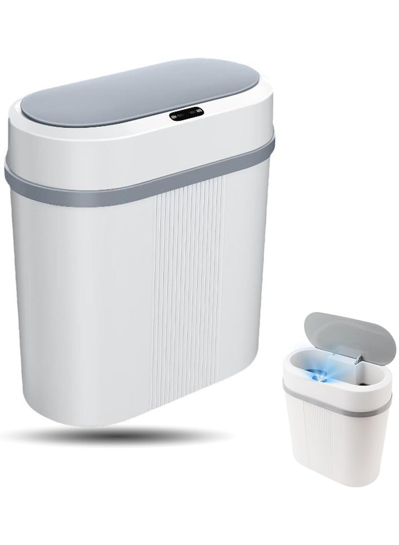 Intelligent Trash Can Automatic Sensor Dustbin Battery Version, Automatic Trash Can, 12L Slim Smart Trash Can, Touchless Garbage Can with Lid, Battery Powered Motion Sensor Trash Can for Bedroom, Bathroom, Office  - Image 1