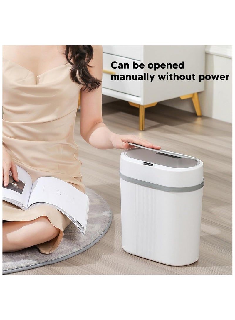 Intelligent Trash Can Automatic Sensor Dustbin Battery Version, Automatic Trash Can, 12L Slim Smart Trash Can, Touchless Garbage Can with Lid, Battery Powered Motion Sensor Trash Can for Bedroom, Bathroom, Office  - Image 3