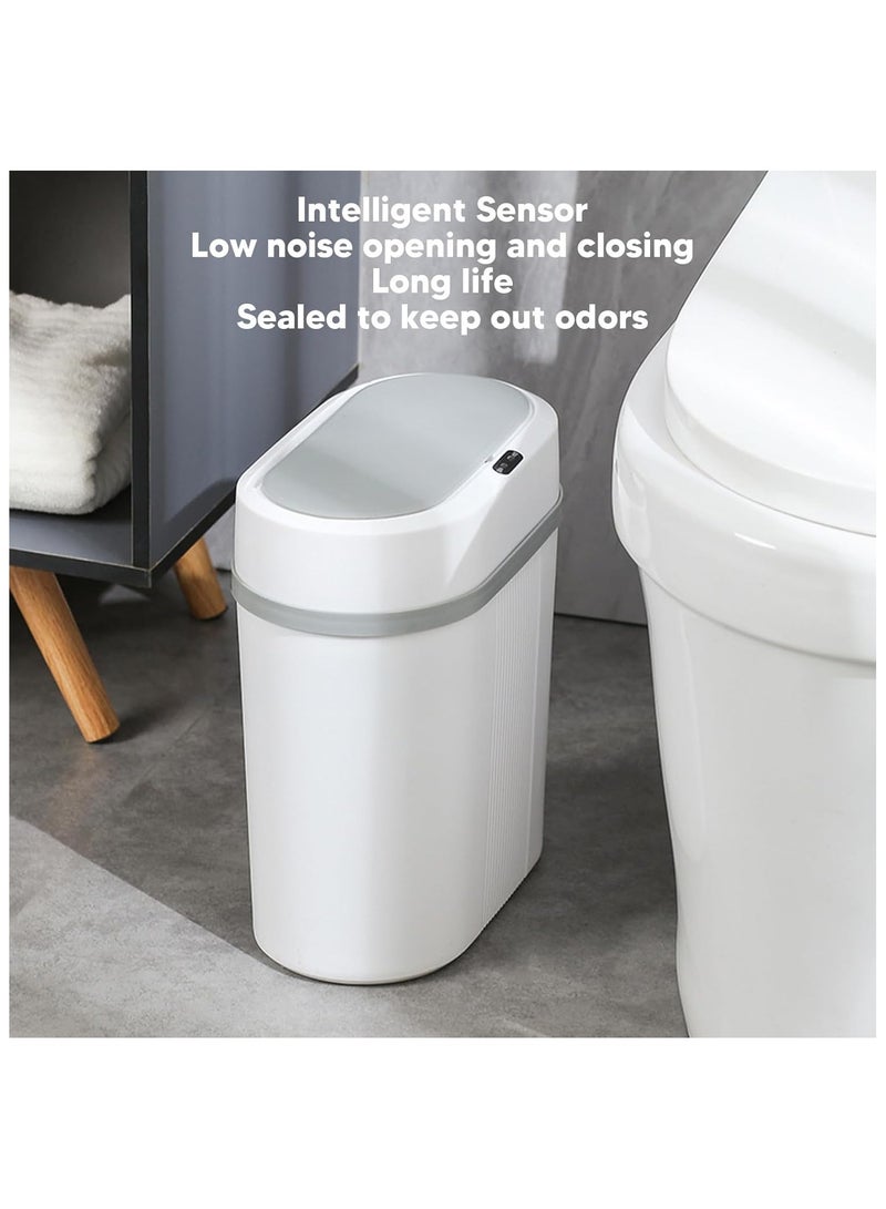 Intelligent Trash Can Automatic Sensor Dustbin Battery Version, Automatic Trash Can, 12L Slim Smart Trash Can, Touchless Garbage Can with Lid, Battery Powered Motion Sensor Trash Can for Bedroom, Bathroom, Office  - Image 5