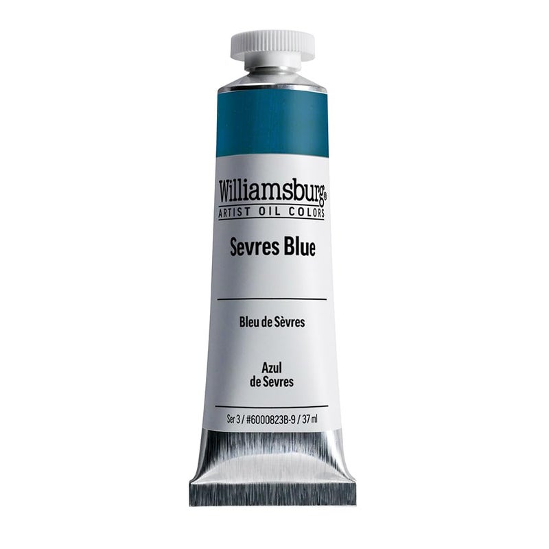 Williamsburg Artist Oil Colors by GOLDEN, Sevres Blue, 37 ml tube, Professional Oil Paint, Opaque - Image 1