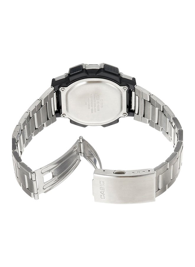 CASIO Men Youth Series Water Resistant Stainless Steel Digital Watch AE-1000WD-1AVDF - 44 mm - Silver - Image 2