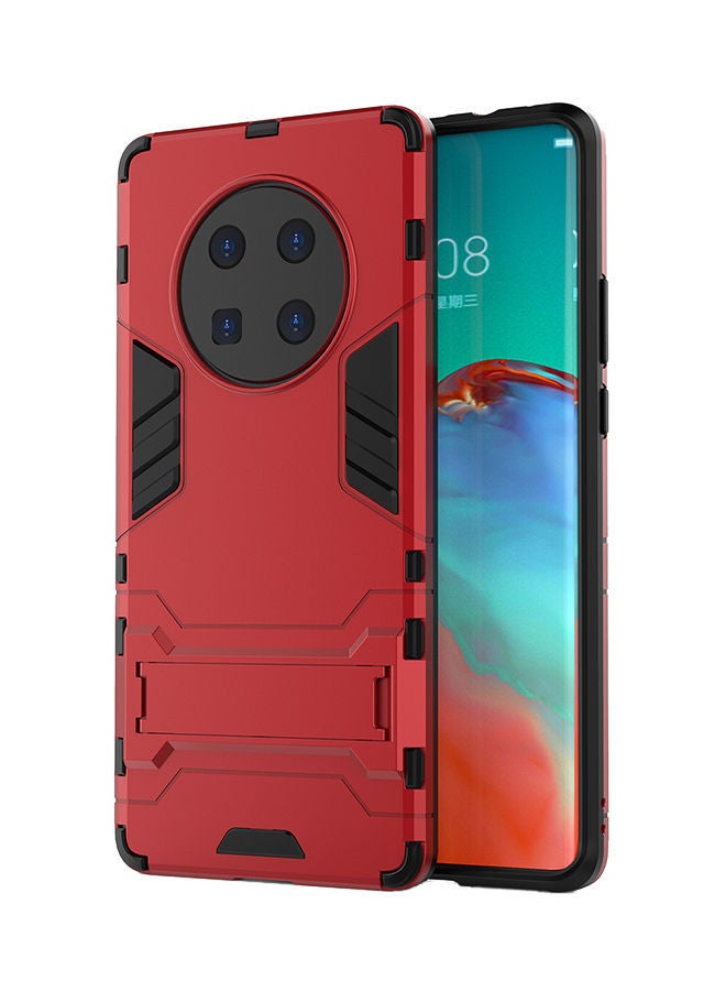 NIBEMINENT Protective Case For Huawei Mate 40 Pro Red/Black - Image 1