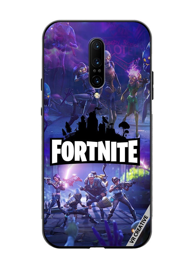 VR CREATIVE Protective Case Cover For OnePlus 7 Pro Fortnite Design Multicolour - Image 1