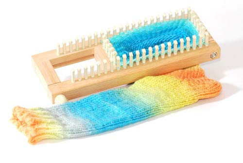 Authentic Knitting Board Sock Loom 2, Regular Gauge Adjustable Loom, 100% Hardwood - Image 3