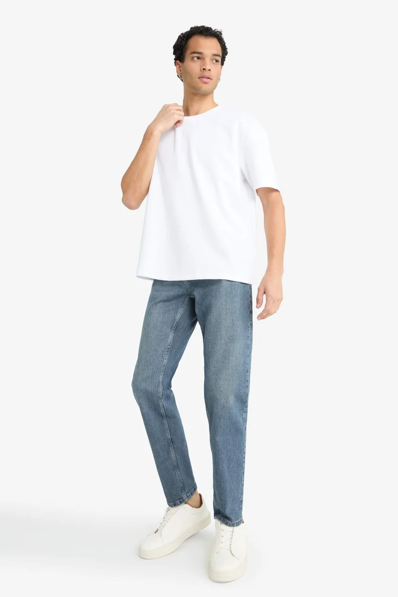 Defacto  Slim Tapered Fit Skinny Leg Jeans for Men | Best Price UAE