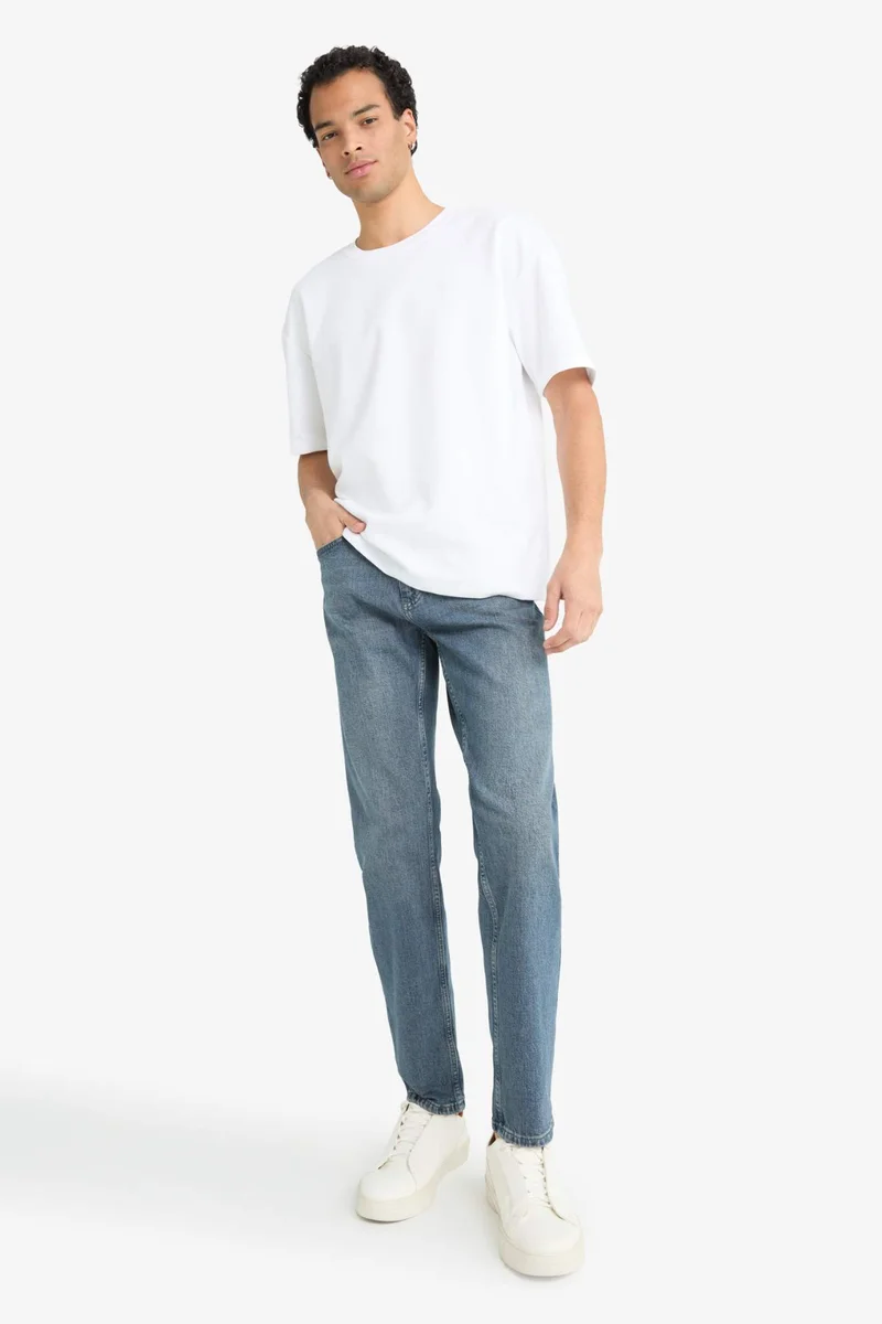 Defacto  Slim Tapered Fit Skinny Leg Jeans for Men | Best Price UAE