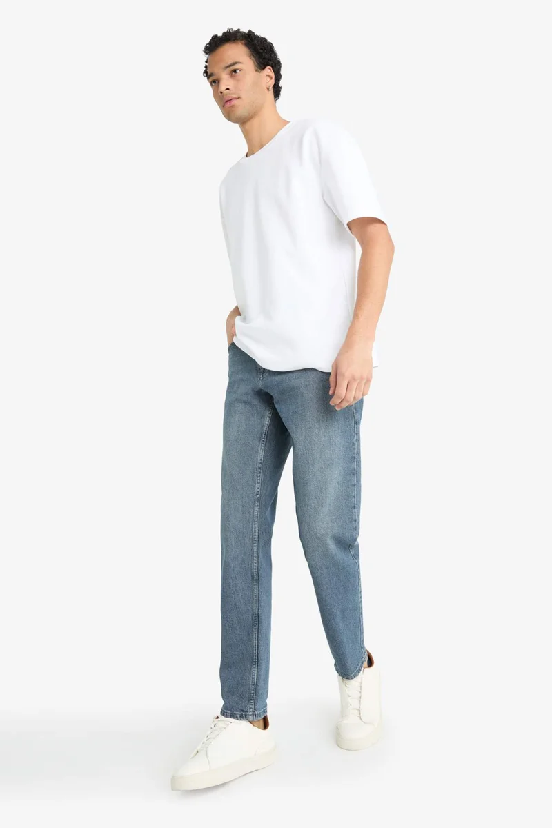Defacto  Slim Tapered Fit Skinny Leg Jeans for Men | Best Price UAE