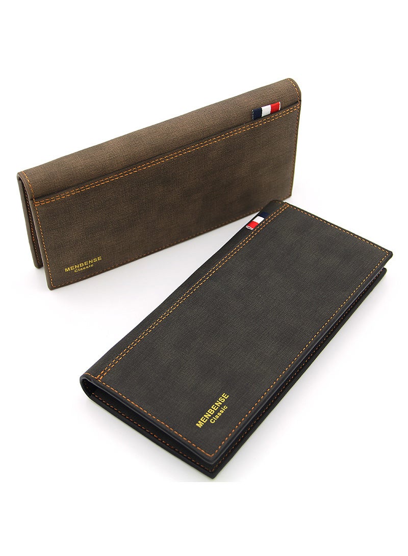 MenBense Multi Functional Men's Large Capacity Long Wallet 19 * 9.5 *1.5CM - Image 2