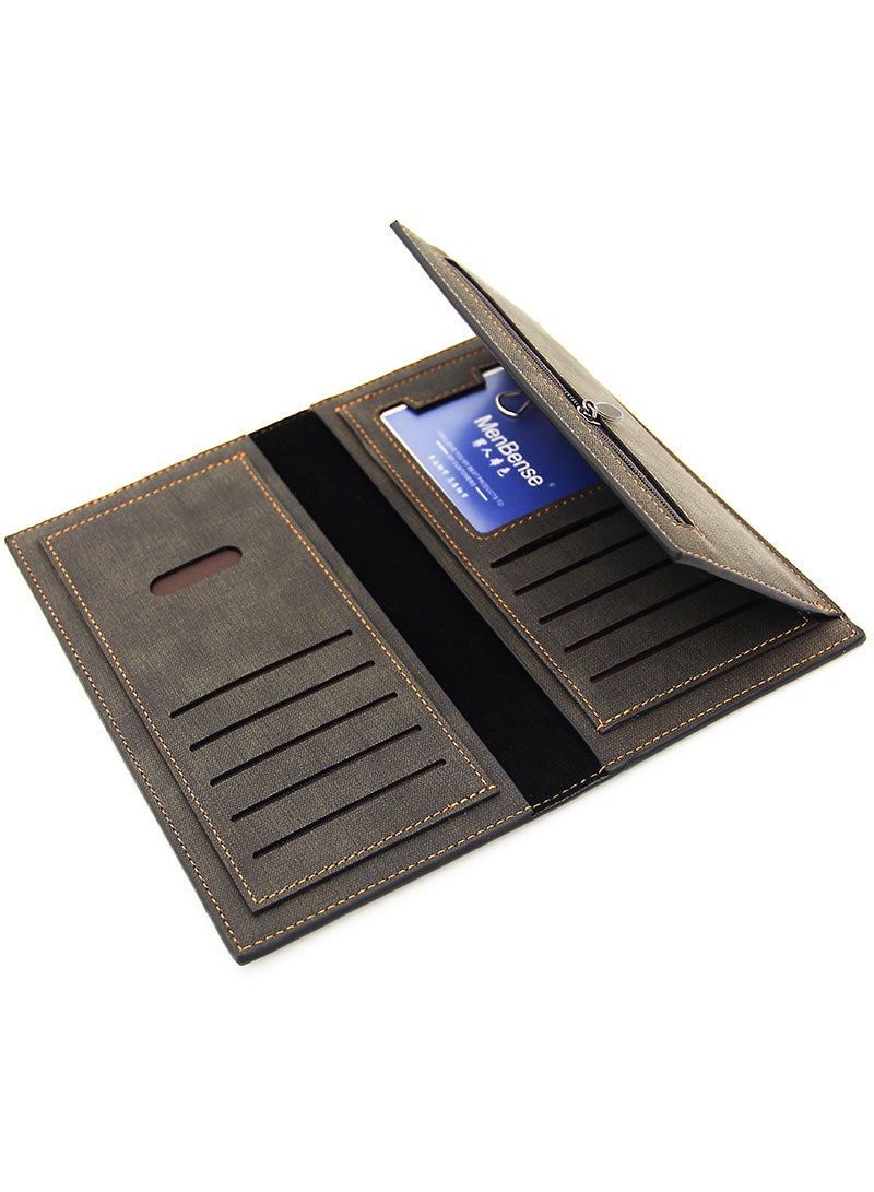 MenBense Multi Functional Men's Large Capacity Long Wallet 19 * 9.5 *1.5CM - Image 5