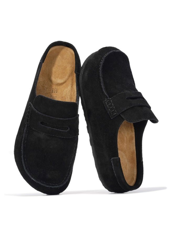 Project Cloud 100% Genuine Leather Moccasin-Style Clogs for Women - Memory Foam and Water Resistant Mules Slip-on - Non-Slip and Durable Clogs Casual Shoes for Women Footwear, Thyme - Haven, 11 - Image 1