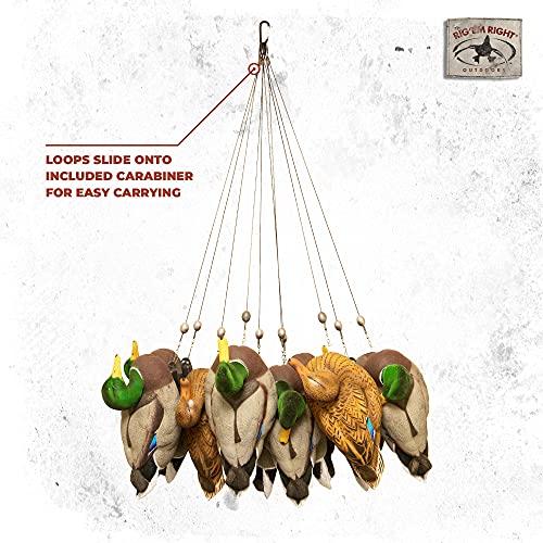 Rig Em Right Rig'Em Right Waterfowl Original Pre-Rigged Duck Hunting Decoy Anchors (30" Length, 4-oz Weights) - Image 3