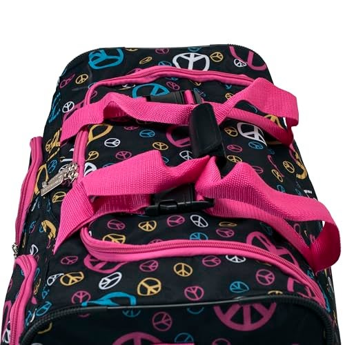 Rockland Rolling Duffel Bag, Peace, 22" - Image 4