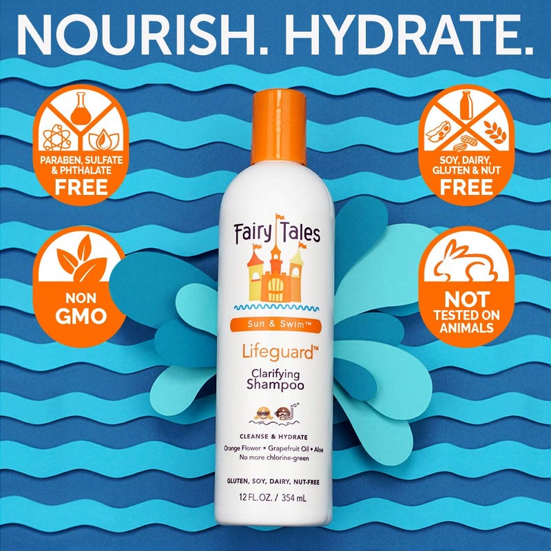 Fairy Tales Swim Shampoo for Kids - 12 oz | Made with Natural Ingredients in the USA | Chlorine Removal Swimmer Shampoo for Kids | No Parabens, Sulfates, or Synthetic dyes - Image 4