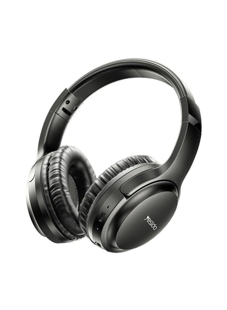 Yesido Yesido EP04 Wireless Headphones Foldable Earphones BT5.3 HD HIFI with Type-C - Black  - Image 1