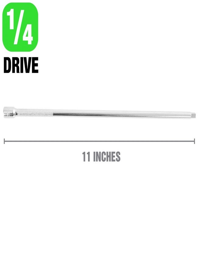 OEMTOOLS 22483 11" Socket Wrench Extension, 1/4 Inch Drive , Extends your 1/4 Inch Drive Ratchet to Loosen or Tighten Hard to Reach or Recessed Fasteners , Chromed Steel , Easy to Clean - Image 3