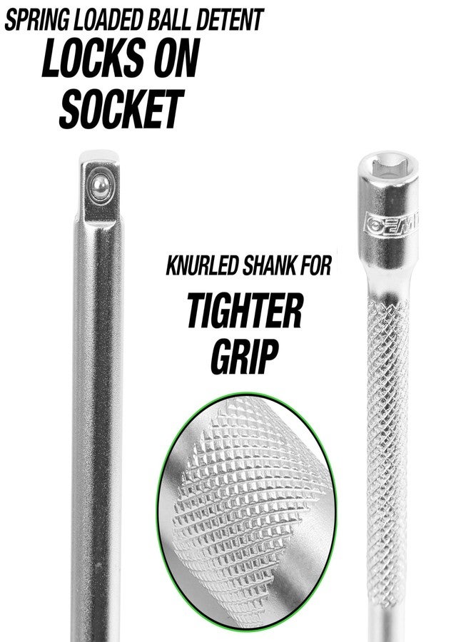 OEMTOOLS 22483 11" Socket Wrench Extension, 1/4 Inch Drive , Extends your 1/4 Inch Drive Ratchet to Loosen or Tighten Hard to Reach or Recessed Fasteners , Chromed Steel , Easy to Clean - Image 4