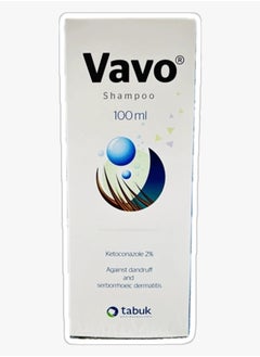 Vavo Pack Of 2 Pieces Vavo Shampoo Ketoconazole 2% Against Dandruff And Serborrhoeic Dermatitis 100 ml  - Image 2