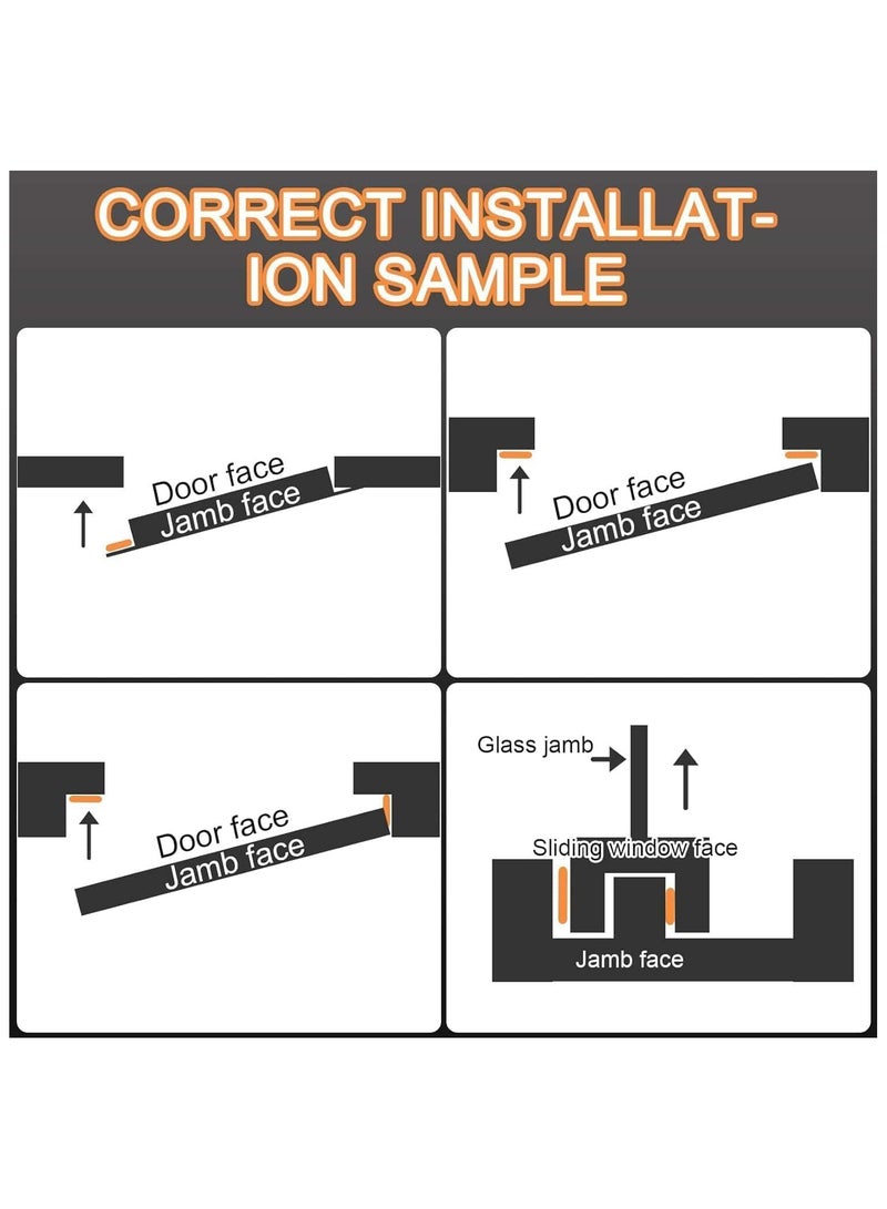 Anmi 6m Self-adhesive  Seal Strip for Windows, Door Rubber Weather Seal Strip - Image 4