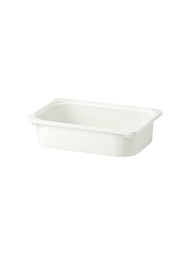 TROFAST Storage box, white, 42x30x10 cm - Image 1