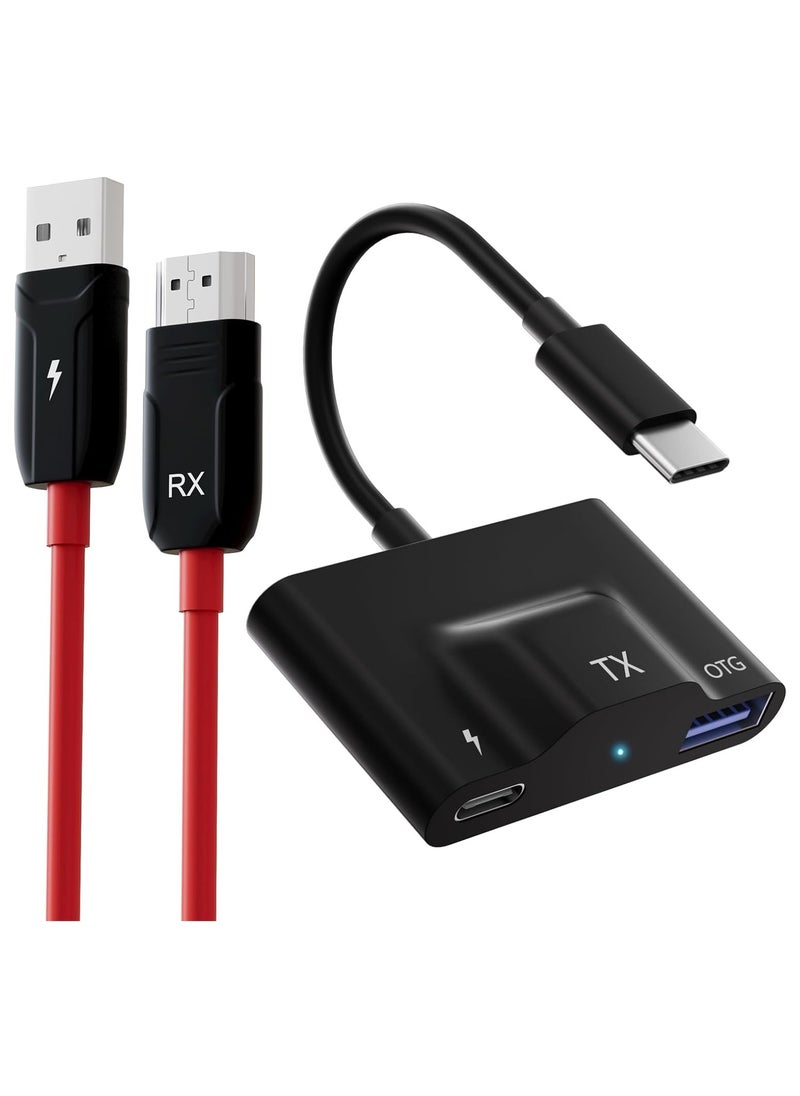 Generic Wireless HDMI Transmitter and Receiver, USB-C Wireless HDMI Extender, Plug & Play, 30M/98FT Range, 2.4/5GHz Support for Streaming Video/Audio from Laptop/PC/Smartphone to HDTV/Projector.  - Image 1