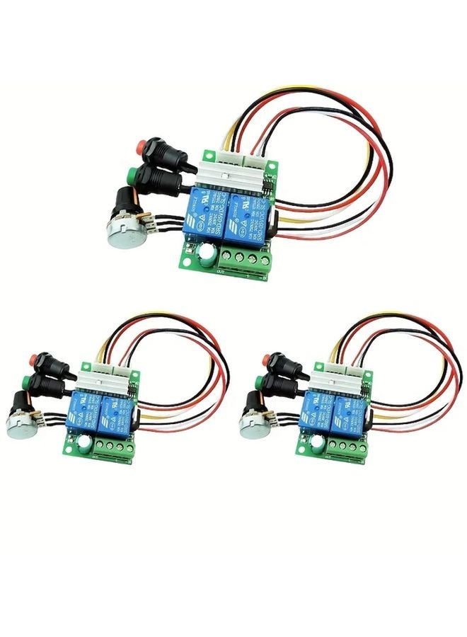 2Pcs PWM DC Motor Speed Controller Module 6V 12V 24V With Reverse Switch - Image 4