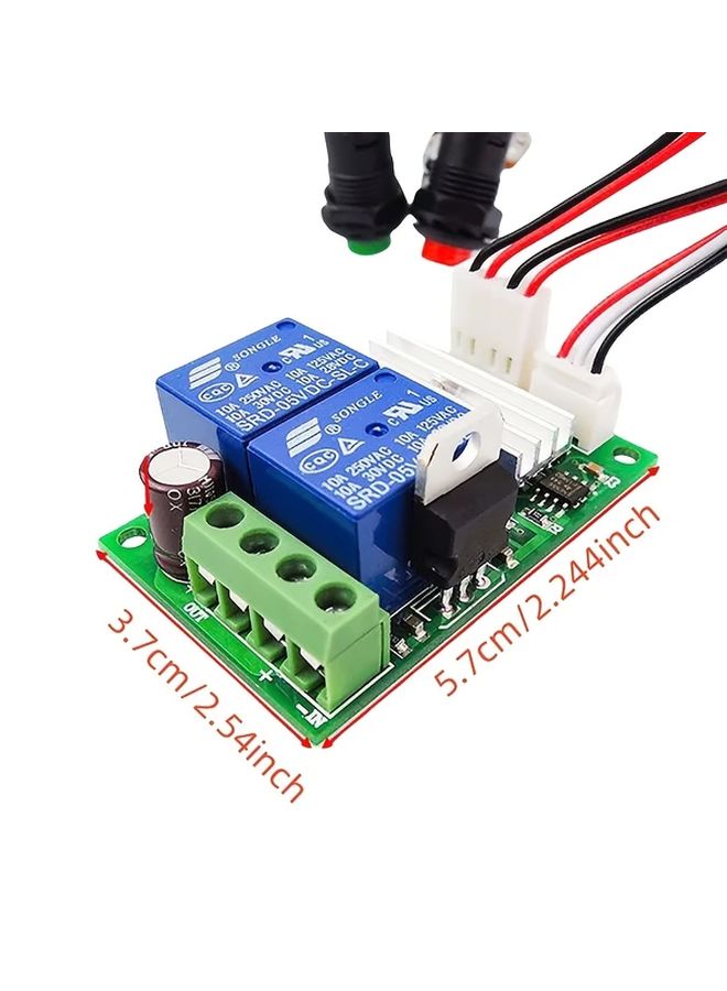 2Pcs PWM DC Motor Speed Controller Module 6V 12V 24V With Reverse Switch - Image 5