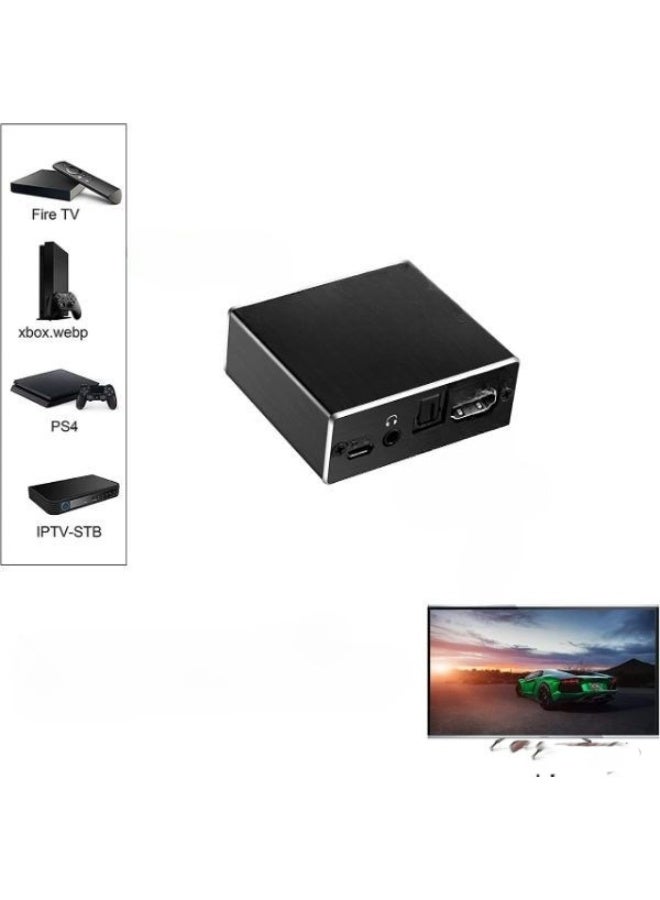 4K@60Hz HDMI 2.0b Audio Extractor Converter Adapter – HDMI to HDMI + Optical Toslink SPDIF + 3.5mm AUX Audio Out - Image 2