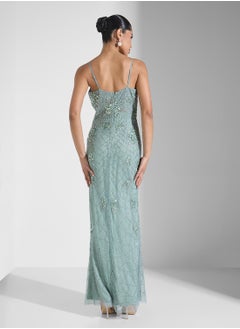 Namshi x Strappy Embellished Evening Dress  - Image 2