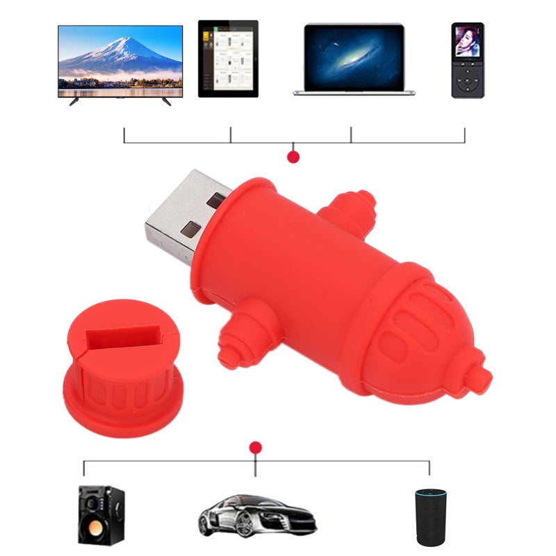 Cute USB Flash Drive Cartoon Fire Hydrant Shape - Plug And Play Portable Data Storage for Home Office Travel Birthday Christmas Gifts - Image 3