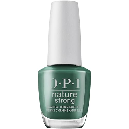 OPI Nature Strong Leaf by Example | Opaque Dark Green CrÃ¨me Natural Origin Nail Polish | Plant Based, Vegan, Cruelty Free - Image 1