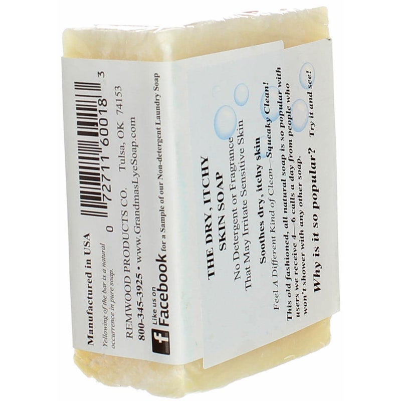ldreamam Grandma's Pure Lye Soap Bar - 6.0 oz Unscented Face & Body Wash Cleans with No Detergens, Dyes & Fragrances - 60018 (4 Pack) - Image 4