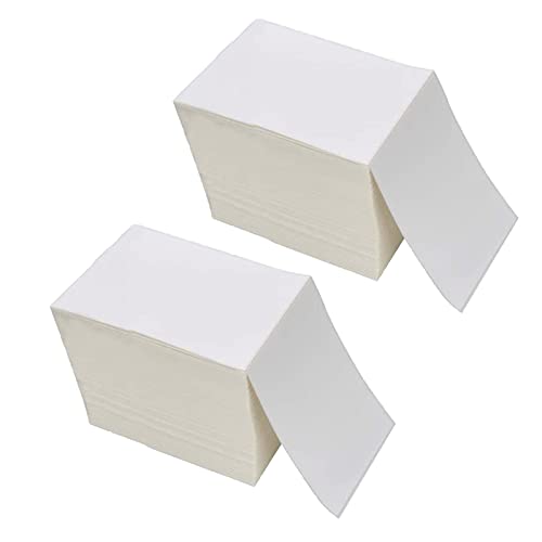 9527 Product Fanfold 4 x 6 Direct Thermal Labels White Perforated Shipping Labels, 1000 Label per Stack,1 Stack - Image 4