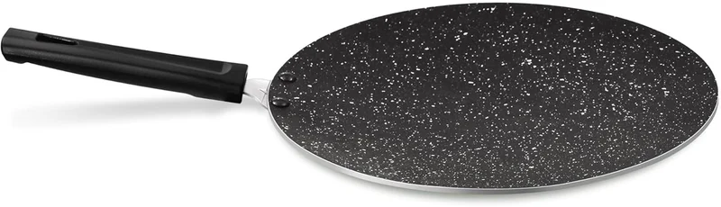 Milton Milton Pro Cook Granito Induction Non-Stick Concave Tawa, 26 cm, Black , Aluminium | Hotplate safe | Hot Plate Safe | Non Stick | Light Weight | Food Grade | Dishwasher Safe