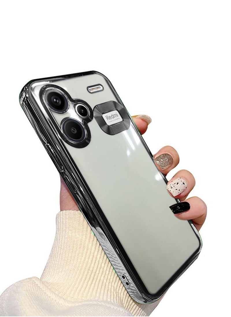 Wtech Shockproof Luxury Plating Hybrid PC Case Cover For Xiaomi Redmi Note 13 Pro+ / Xiaomi Redmi Note 13 Pro Plus 5G 2023 Clear/Black  - Image 5