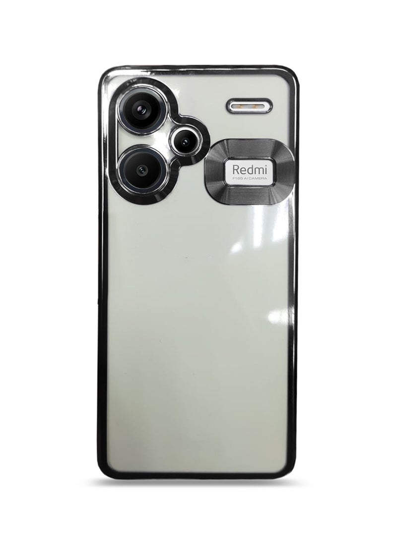 Wtech Shockproof Luxury Plating Hybrid PC Case Cover For Xiaomi Redmi Note 13 Pro+ / Xiaomi Redmi Note 13 Pro Plus 5G 2023 Clear/Black  - Image 2
