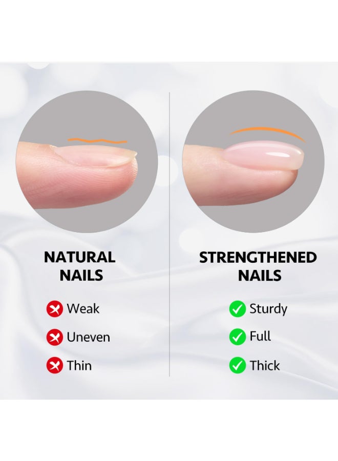 GAOY Builder Gel for Nails 16ml Nail Strengthener in a Bottle Nail Extension Hard Gel Soak Off Long Lasting UV Light Cure 1726 Baby Pink Base Coat Top Coat Needed - Image 4