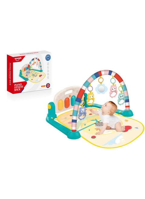 Baby Play Mat with Hanging Toys and Piano