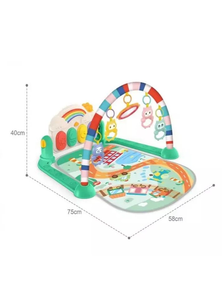 HUANGER - Baby Play Mat with Hanging Toys and Piano - Image 1