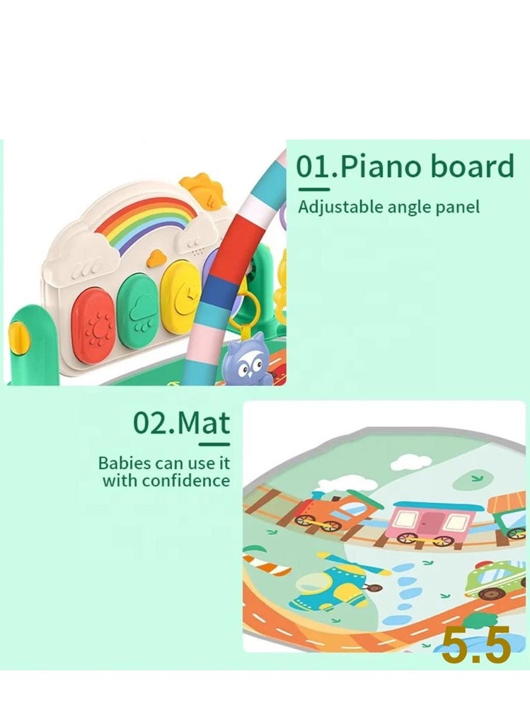 HUANGER - Baby Play Mat with Hanging Toys and Piano - Image 1