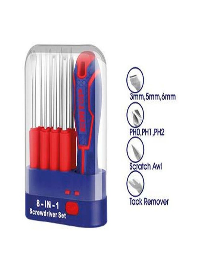EMTOP - 9 Pcs interchangeable screwdriver set ESDRH0902 - Image 1