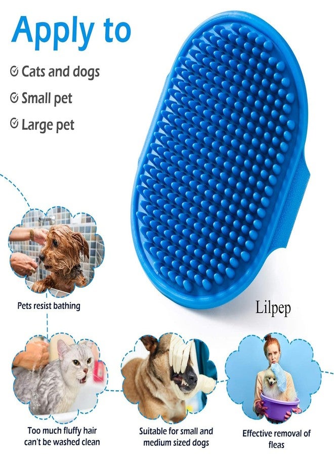 Lilpep Dog Grooming Brush, Lilpep Pet Shampoo Bath Brush Soothing Massage Rubber Comb with Adjustable Ring Handle for Long Short Haired Dogs and Cats (Yellow, pack of 1) - Image 5