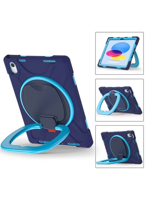 Case for iPad (A16) 11th 11 inch 2025 Gen iPad 11 Case/Case For iPad 10th Gen Case 2022 iPad 10 Case Upgraded Grade Heavy Duty Silicone with Pencil Holder 360 Degree Rotating Stand Handle Cover for 11" iPad 11th 2025/10.9"iPad 10th Gen 2022