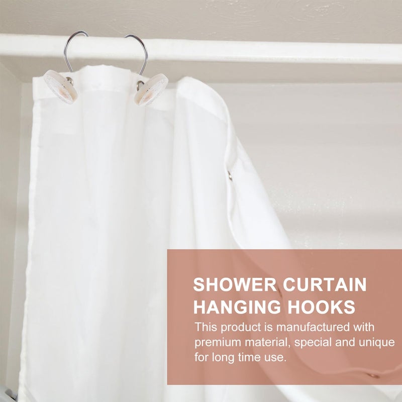 Resin Seashell Shower Curtain Hooks 12pcs Ocean Theme Bathroom Decor - Image 5