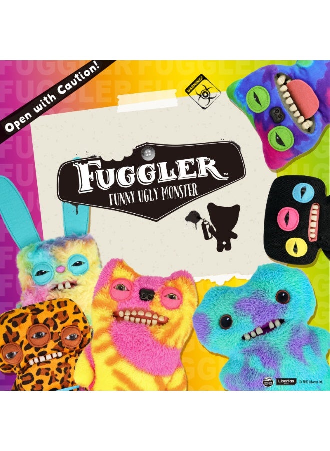 Fuggler Laughing Monster Plush - 9" Purple Underwear Series Collectible Stuffed Toy with Button Eyes & Leopard Print Briefs - Image 4