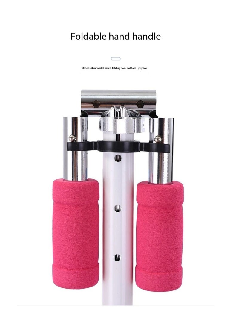 CityRiya-Long Adult & Teen Kick Scooter,3-Level Height Adjustable, Foldable & Portable,Urban Commuter Scooter for Teens & Adults Lightweight Aluminium Frame, 100kg Capacity(YS-106,Black Blue Wheel) - Image 5