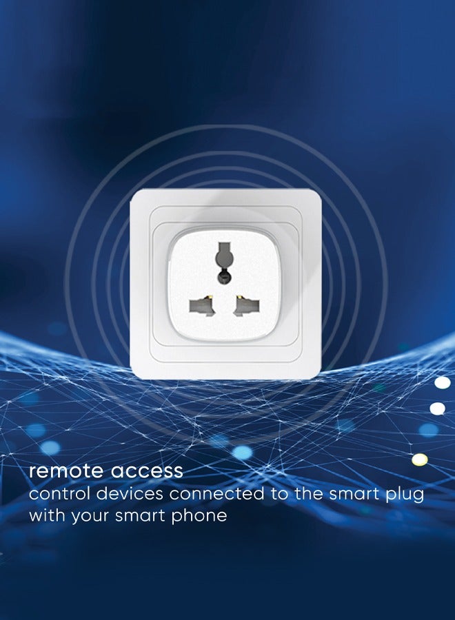 SEEKEN WiFi Smart Plug 15A Energy Monitoring WLAN Smart Plug Socket - White | Multi-Functional | Portable | Premium Design | High-Quality. - Image 2